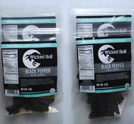 Black Pepper Beef Jerky 4 Pack