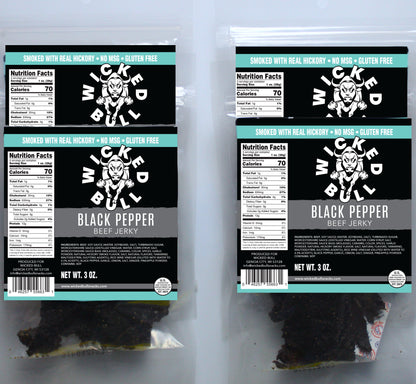 Black Pepper Beef Jerky 4 Pack