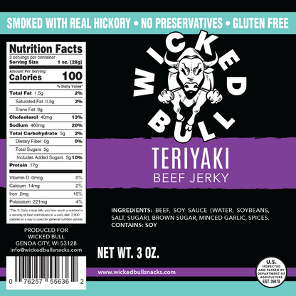 Teriyaki Beef Jerky 4 Pack